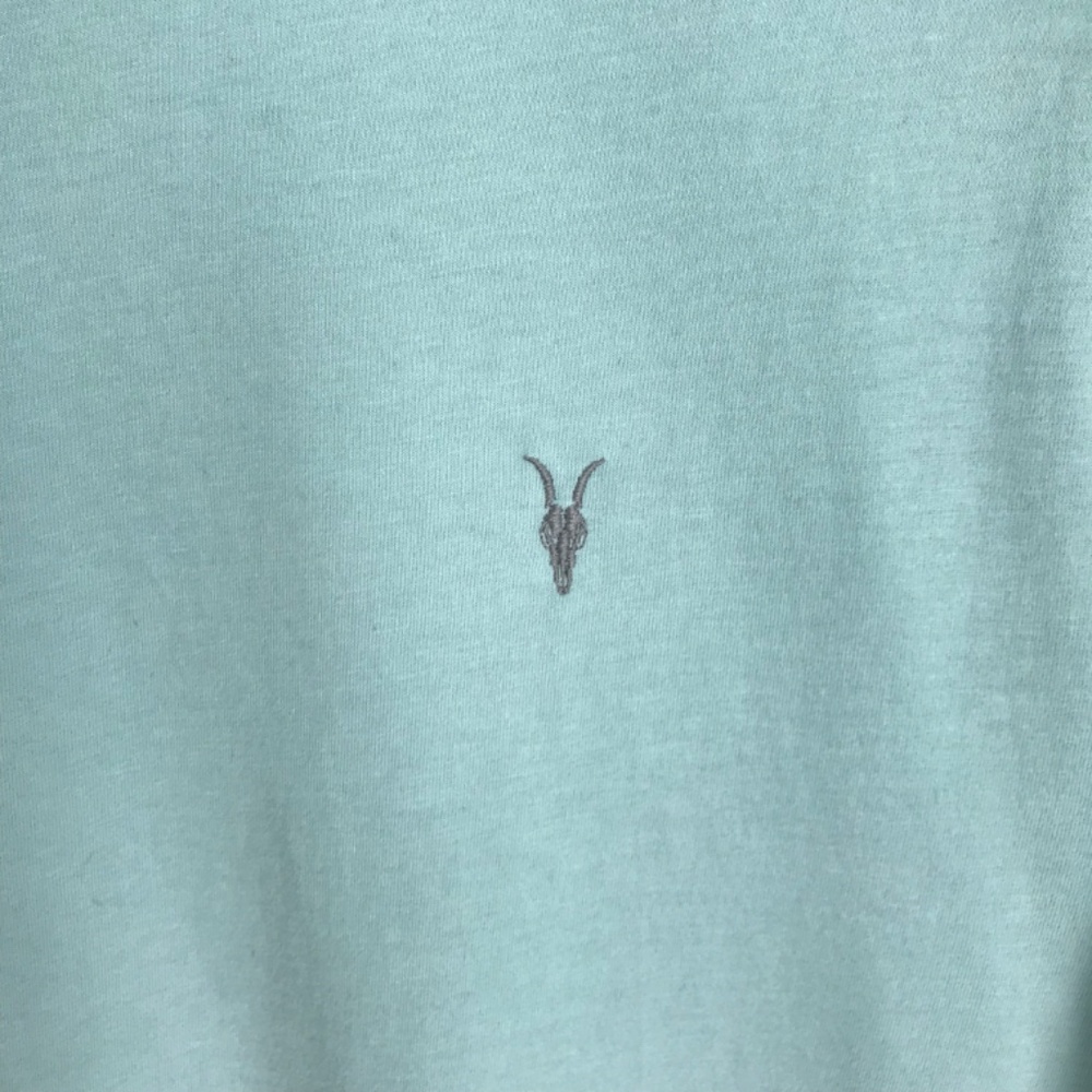 AllSaints Pale Blue Crewneck Short Sleeve Tee - Picture 5 of 9